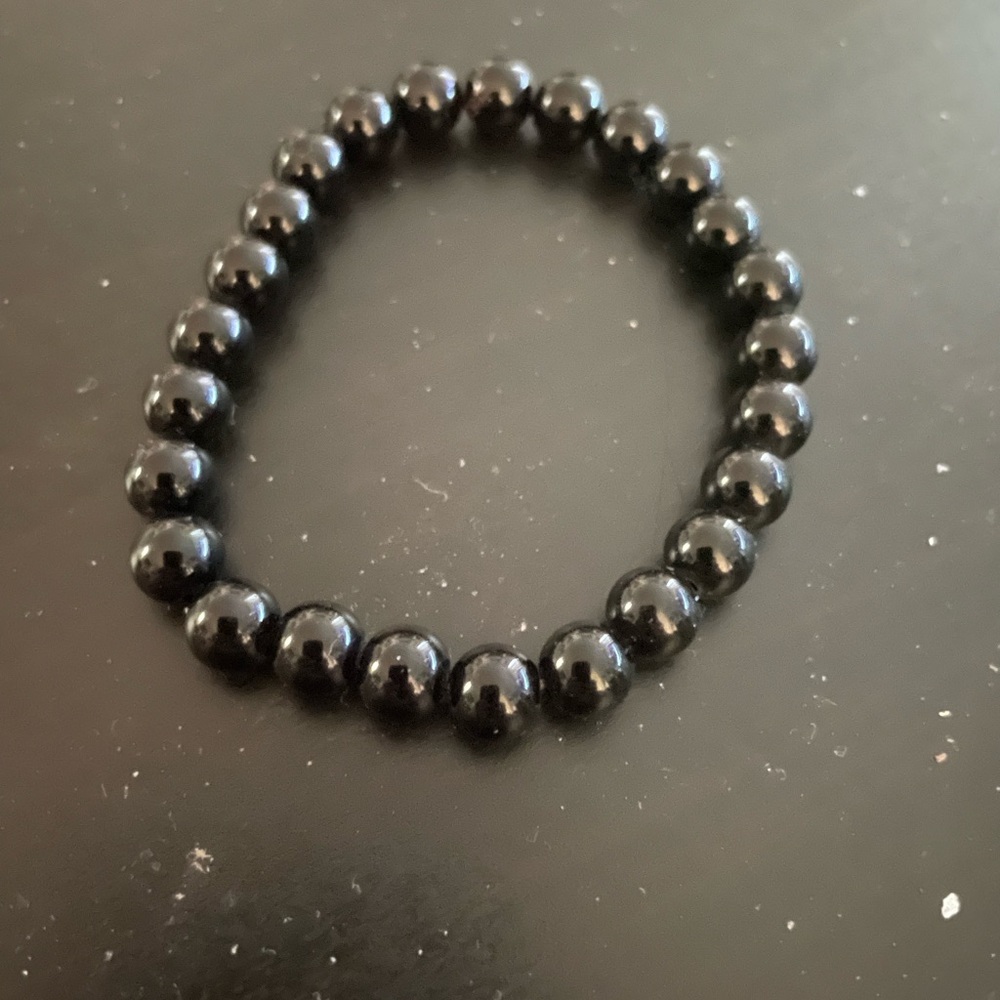 2 for $10 black beaded bracelet